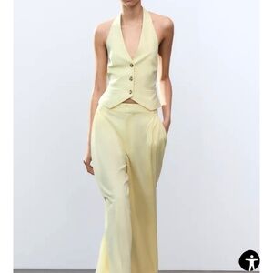 Zara butter yellow set